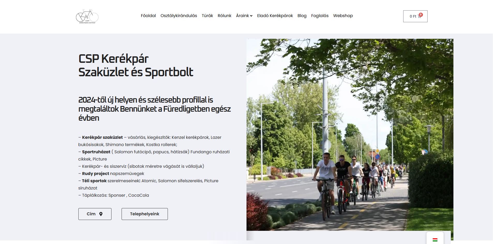 Csöpi Kerékpáros Központ