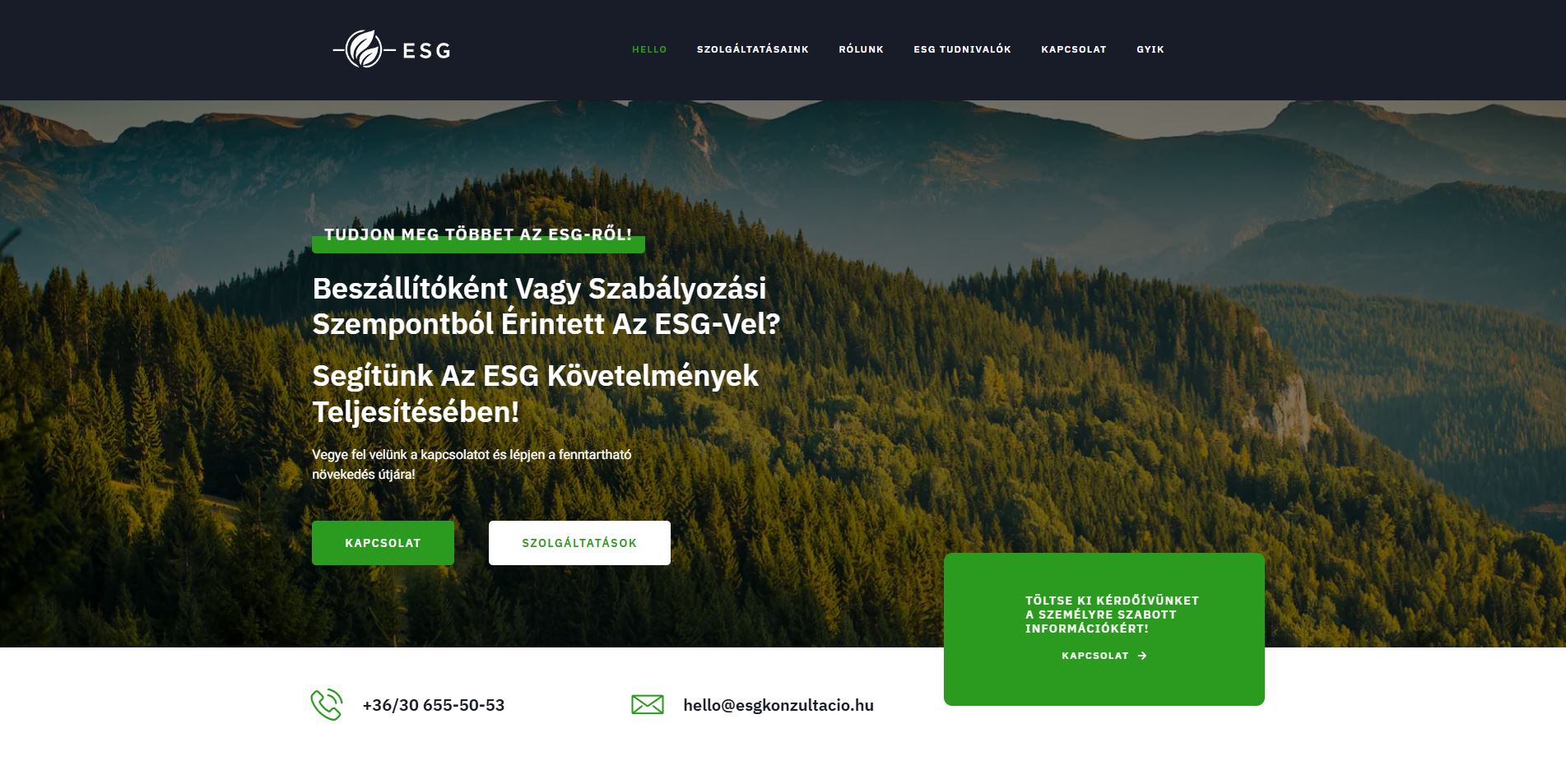 ESG Konzultáció