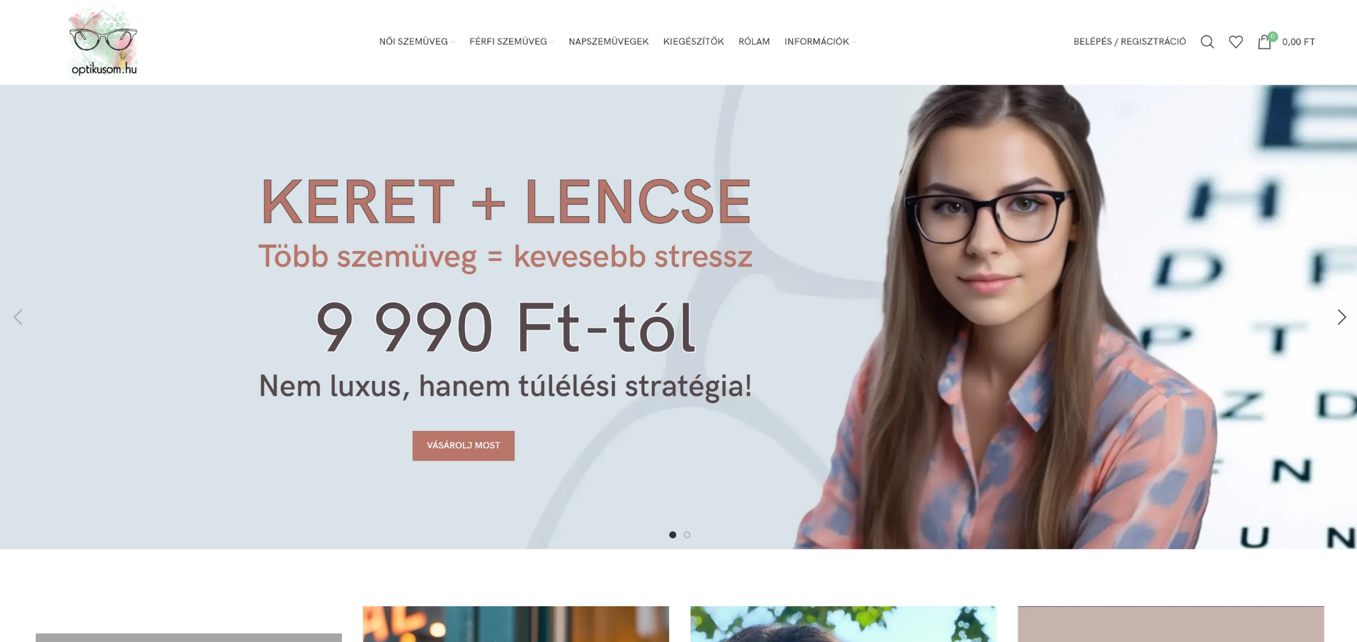 Optikusom weboldala