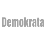 Demokrata logo - Flybuilt megjelenés